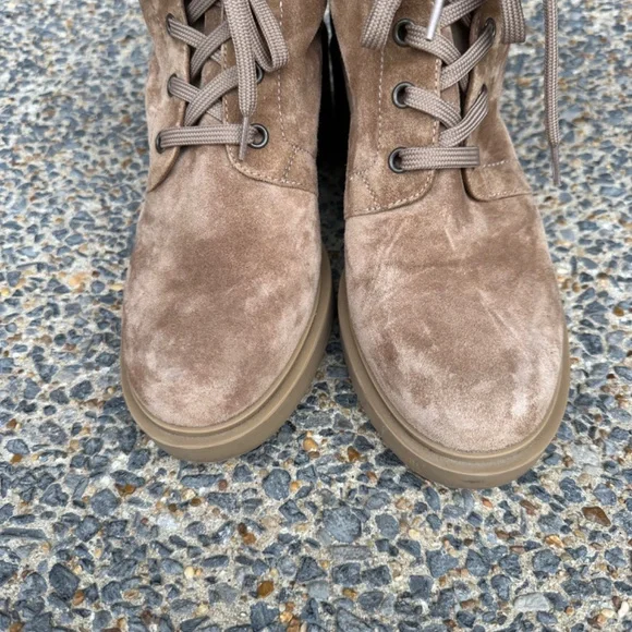 Gianvito Rossi Foster Camel Suede Ankle Boot 38.5 EU - Picture 7 of 13